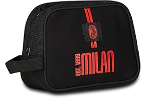 Seven Pochette A.C. Milan, per Ragazzi e Adulti, Calcio, Tempo Libero e Viaggi, Idea Regalo, Prodotto Ufficiale