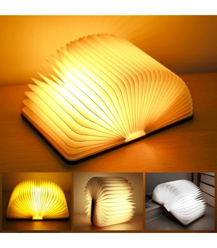 Gadgy Buchlamp (groot) met magneetsluiting van hoogwaardig paper, de lamp in 3 kleuren en onbeperkte keuzemogelijkheden tot 360 graden