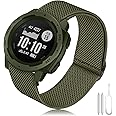 TOPsic Strap Garmin Instinct Elastic Loop, 22mm Stretchy Nylon Ultra-light Wrist Band Watch Strap for Garmin Instinct 2 Solar/Instinct