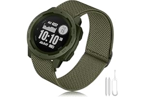 TOPSIC Armband Garmin Instinct Elastische, 22mm Dehnbares Nylon Ersatzarmband Ultraleichtes Armband für Garmin Instinct 2, Instinct Tactical, Instinct Tide, Instinct Esports, Instinct Solar