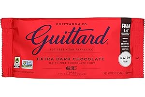 Guittard Extra Dark Chocolate Chips – Chocolate Negro Extra de San Francisco, 326 g – Sabor Intenso a Cacao con un Toque de Vainilla – Perfecto para Repostería, Chocolate Caliente & Postres