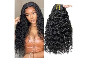 LADIARYF Ladiary Tissage Bresilien en lot 100% Meches Cheveux Naturel Brésilienne Water Wave Hair BundlesTissage Naturel Couleur 3 Faisceaux 10 12 14 pouce