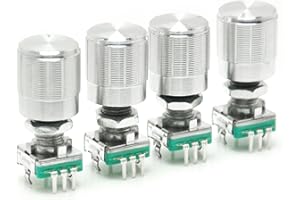 Gikfun Rotary Encoder Switch EC11 Audio Digital Potentiometer Handle Length 20mm with Knob Cap for Arduino DIY (Pack of 4PCS) EK2045x4U