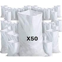 ERFU Sac à Gravat 50x80 cm Lot de 50 - Sacs en Polypropylène