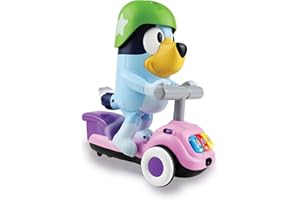 VTech - Moto Scooter de Bluey, Patinete Interactivo Educativo, Juguete niños +3 años, Versión ESP
