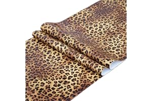 Taogift Self Adhesive Vinyl Film Leopard Animal Paper Wallpaper for Cabinets Dresser Drawer Table Walls Furniture Crafts Decal Removable 45CMX3M