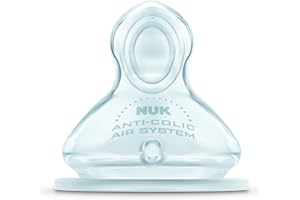 Nuk First Choice 710011 - Tetinas de silicona (2 unidades, talla 1, para agua, tamaño S)