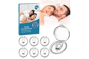 BLAZOR Anti Ronflement, Dispositifs Anti-Ronflement en Silicone Pince Nez, Dilatateur Nasal Magnétique, Antironflement Efficace, Apporte un Sommeil Confortable et une Nuit Reposante.