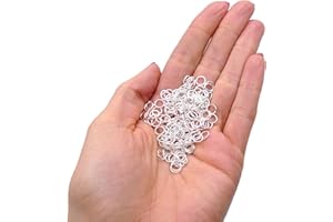 THE BEAD SHOP Anillas Abiertas Chapadas en Plata 6 mm – 400 Piezas (Espesor 0,7 mm) para Creación de Bisutería, Anillas Fuertes para Conectar Cierres, Colgantes y Componentes, Accesorios Esenciales para Ensartar