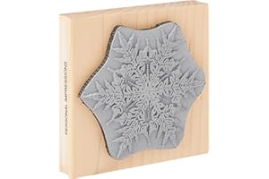 PERSONAL IMPRESSIONS Oriental Stamps SD Large Snowflake Impressions Stamp, Black