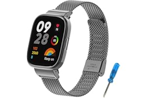 BDIG kompatybilny pasek Xiaomi Redmi Watch 3 dla kobiet, regulowany pasek do Xiaomi Redmi Watch 3, czarny metalowy pasek