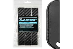 AMA SPORT Pickleball Paddle Edge Guard Tape 3 Pack 3K Texture Edge Protection Tapes 20mm, 23mm, 26mm Width Paddle Edge Cover Perfectly Fits Curved Edge Without Wrinkling