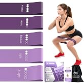 TechStone Juego de Bandas de Resistencia para Hombres y Mujeres, Paquete de 5 Niveles de Resistencia Diferentes, Banda elásti