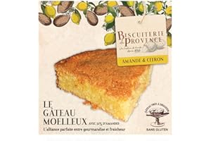 ‎BISCUITERIE DE PROVENCE Biscuiterie de Provence | Mandelkuchen mit Zitrone | ohne Mehl gebacken | glutenfrei | 240g