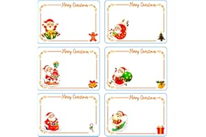 EXIIANTAG Christmas Labels Stickers 120Pcs Christmas Self Adhesive Stickers & Tags for Presents s,Cards & Envelopes Xmas Present Gift Label