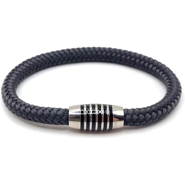 Paris Montana Buddha Om Armband – Segeltau Mit Anhänger, Magnetverschluss, Unisex, Handmade