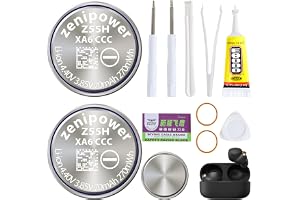 2 st Z55H-batteri, ny uppgradering år 2024, kompatibel med WF-1000X WF-1000XM4 WF-1000XM3 WF-SP900 WF-H800 WF-SP700N WF-XB700 WF-C700N WF-C500 WI-SP600N WI-C600N med självhäftande verktyg 3,85 V 70