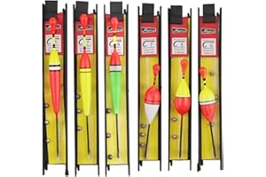 Hezhou 4 Piezas Bobbers de Pesca Flotador de Pesca Flotadores de Pesca con Mosca Bobbers de la Pesca con plomada, sedal y Anzuelo (5#, 7#, 9#) para Piscina, Pesca Salvaje, Lago, Pesca en el mar