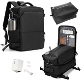 kibachev Ryanair Vacuum Backpack with Electric Pump, Airplane Cabin Travel Backpack 40 x 30 x 20 with Vacuum Bags, Portable B