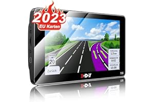 XGODY Navigationsgeräte für Auto 2023,7 Zoll LKW Navigationsgeräte, Einfache Bedienung mit Geschwindigkeitswarnung,Kamerawarnung & POI auf 2,5D Bildschirm Für LKW PKW