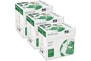 THE NAVIGATOR COMPANY Navigator - Resmas de papel para oficina Premium Universal, formato A4, 80 gr, 15 resmas de 500 hojas