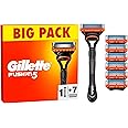 Gillette Fusion5 Men's Razor + 7 Razor Blade Refills with Precision Trimmer, 5 Anti-Friction Razor Blades