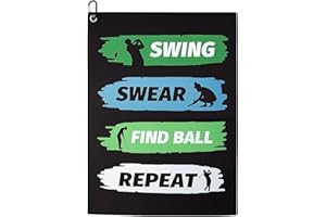 KxrTpx Golf Towel for Golf Bags with Clip, Premium Waffle Golf Accessories for Men and Women, Absorbent Golf Towels for Golf Balls and Clubs, Ideal Golf Gifts for Golf Enthusiasts, 60x40cm