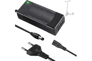 Tacilin Caricatore Monopattino Elettrico,42V 2A Hoverboard Caricabatteria Elettrica di Alimentazione Universale,Adattatore Caricabatterie per 36V Scooter Elettrico Bici Equilibrata,DC5,5 * 2,1/2.5mm