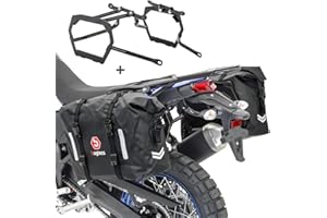 Bagtecs Borse Laterali Set WP8 compatibile con Yamaha Tenere 700 19-22 + Portavaligie