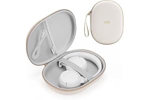 SQERO Custodia Rigida per Cuffie Over-Ear per JBL Tune 510BT/720 BT/770 NC/520 BT/Soundcore Q20i/Q30/Bose/BERIBES, Housse Viaggio Ultrasottile per la Maggior Parte Delle Cuffie Pieghevoli Piatte