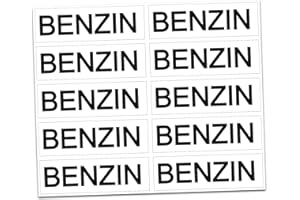 Finest Folia - 10 adhesivos para etiquetado de combustible, para tapa del depósito de combustible AdBlue, mezcla de gasolina, diésel, agua Super (R022-02)