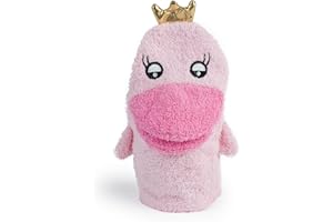 Isabelle Laurier - Gant de Toilette Amusant pour Enfant 100% Coton - Gant de Bain éponge pour bébé - Modèle Princesse, Rose