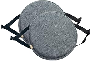 EN AyuL Round Chair Cushion Seat Pad Cushions,Anti-slip Buckle Dining Chair Pads Soft Seat Cushion for Stool/Garden/Indoors/Outdoors/Home (2pc-30 * 30cm,C)