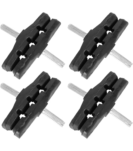 4 Patins De Frein VTT V-Brake 70mm – Noirs – Compatibles Shimano, Tektro, Avid, Sram