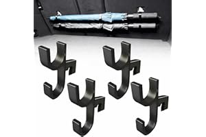 XUDUOO 4 Stück Auto Regenschirm Halter, Regenschirmhalter Auto Kofferraum, Auto Regenschirmhaken, Auto Organizer Hangers und Multifunktionaler Aufbewahrung Zubehör für LKW, SUVs & PKW