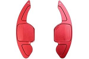 TGCXHRF Extension de palette de changement de vitesse au volant pour Seat Leon Cupra 5F Ibiza 6F Arona Ateca Leon ST Alhambra Lame de palette de changement de vitesse en aluminium, rouge