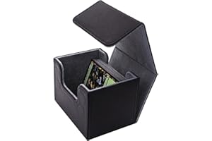 WITHYU Card Deck Box do kart handlowych, MTG Commander Deck Box Holds 120+ Single Sleeved Cards, skóra magnetyczna pudełko do przechowywania kart TCG CCG Magic Card..