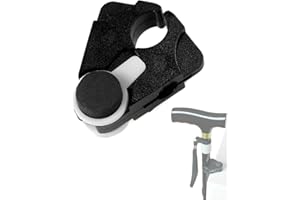 JUKOTA Walking Stick Holder in Black Attaching the Walking Aid to the Table, 5.2 x 4.7 cm