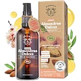 BIONOBLE Organic Sweet Almond Oil - Baby, Massage, Perineal - 100 ml | 100 Pure and Natural, Cold Pressed - Pregnant Perineal