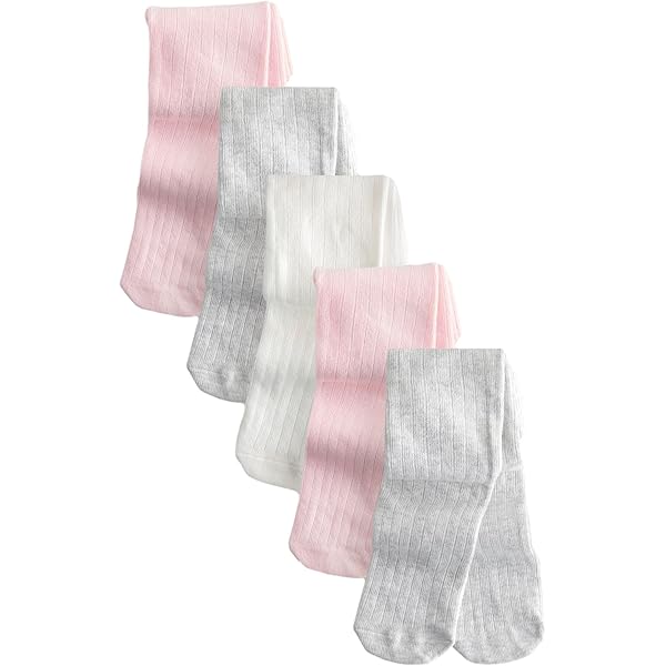 Lot De 4 Collants Bébé Fille En Coton élasthanne - Motifs Animaux, Tailles 62-116 Cm (3 Mois-5 Ans) - Léger, Respirant