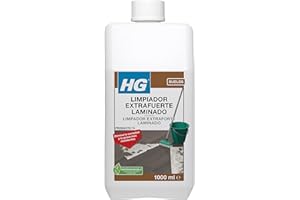 HG Limpiador Extrafuerte Laminado, Potente Limpiador para Suelos Laminados, Elimina las Manchas de Suelos de Madera Falsa, Quitamanchas Concentrado para Suelos LVT y Vinilo - 1 Litro