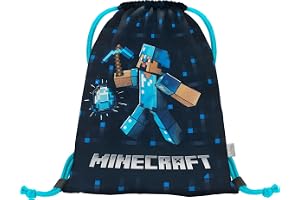 Minecraft Gymnastikväska för barn – sportväska för flickor och pojkar – skoväska för skola, sport, sportväska