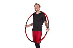 HOOPOMANIA Hula Hoop Adultos [1,2-2 kg] Hula Hoop para Principiantes con Espuma