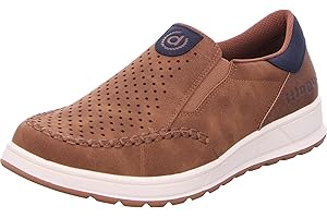 Bugatti Herren Casual Slip-On Sneaker, Slipper mit Gummizug und Logo