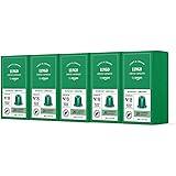 by Amazon Capsule Caffè Lungo compatibili con Nespresso, tostatura media, 100 unità, 5 confezioni da 20 - Certificato Rainfor
