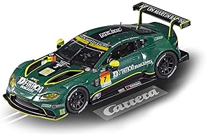 Carrera Digital 132 I Aston Martin Vantage GT3 D-Station Racing No.7 I Auto für Rennbahn | Rennbahnen und lizensierte Slotcars | bis zu 6 Spieler | Für Jungs & Mädchen ab 8 Jahren & Erwachsene