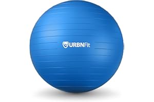 URBNFIT Exercise Ball - Gym Balls for Pilates, Yoga, Pregnancy & Balance - Anti-Burst Swiss Ball Stability Chair w/ Quick Pump - Fitness Accessories
