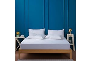 Sheet Story Bamboo King Size Fitted Sheets - 41cm Deep Pocket - 400 Thread Count - Soft, Hypoallergenic and Cooling Fitted Sheets King Size - White