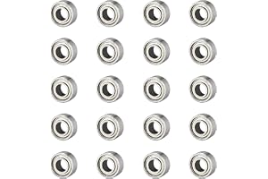 XDGBGFN 20 st kullager 683ZZ 3 mm x 7 mm x 3 mm rostfritt stål dubbla förseglade spårkullager för mekaniska roterande delar