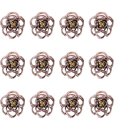 12 Mini Pinces à Cheveux En Métal Argenté - Lot De Petites Barrettes Classiques